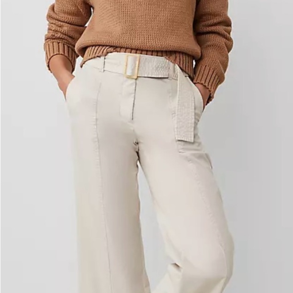 Petite Weekend Collection Belted Utility Pant